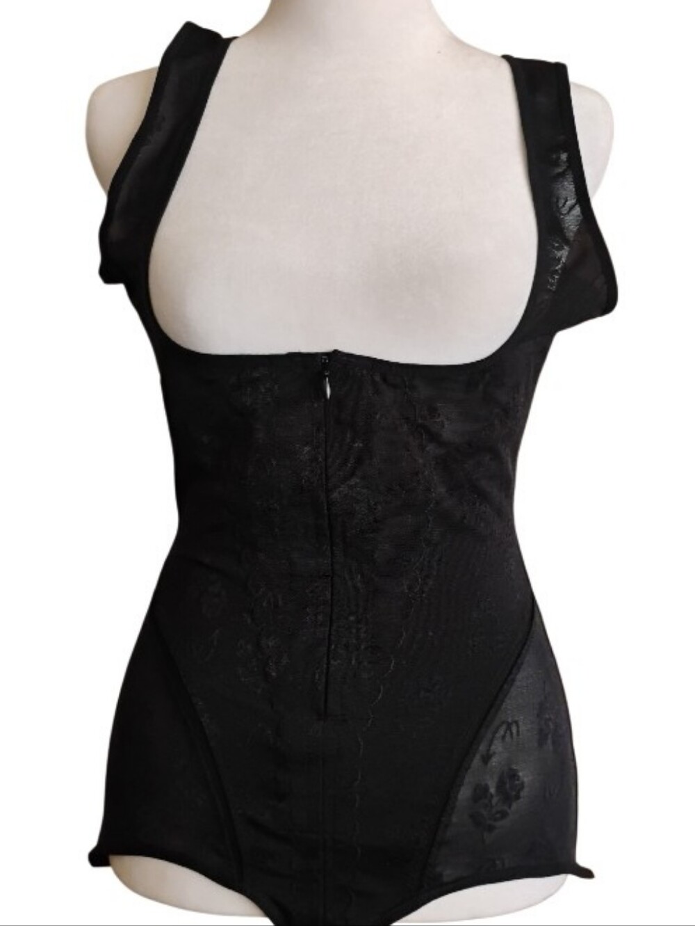 Women's Black Sculpting One-Piece Shapewear Bodysuit